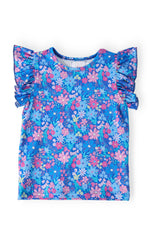 Dreaming Daisies S/S Ruffle Tee - Pink, Baby & Toddler Clothing, Clothing, Top, Dress | Everetts Place