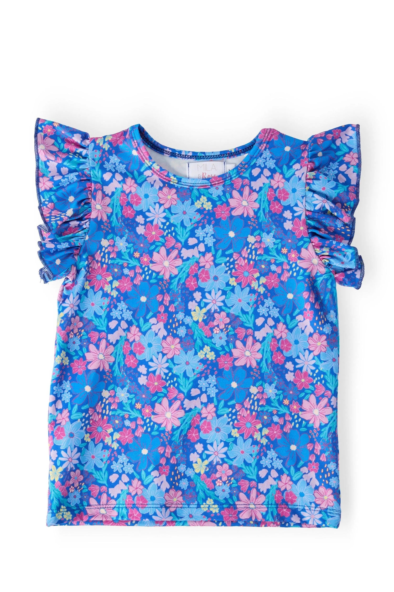 Dreaming Daisies S/S Ruffle Tee - Pink, Baby & Toddler Clothing, Clothing, Top, Dress | Everetts Place