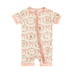 Dreamlet Dreamlet Bows And Bunnies Baby Romper Bamboo Viscose - Everetts Place Boutique - 