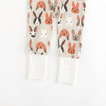 Dreamlet Dreamlet Bunny Crew Convertible Zip Footies Bamboo - Everetts Place Boutique - 