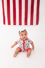 Dreamlet Dreamlet Freedom Dogs Baby Romper With Two Way Zipper - Everetts Place Boutique - 