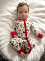 Dreamlet Dreamlet Freedom Dogs Convertible Zip Footies 12 To 18M - Everetts Place Boutique - 