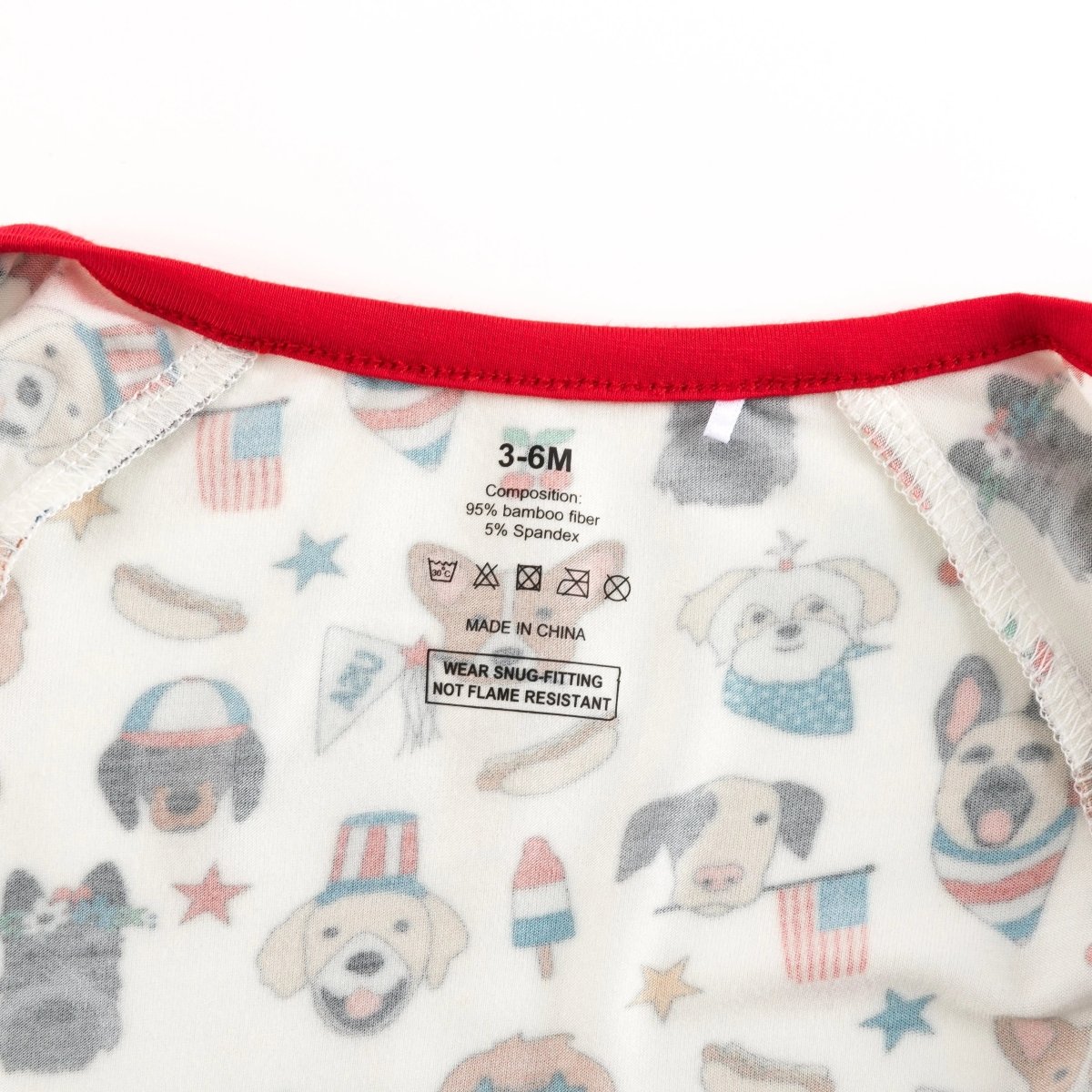 Dreamlet Dreamlet Freedom Dogs Convertible Zip Footies 12 To 18M - Everetts Place Boutique - 