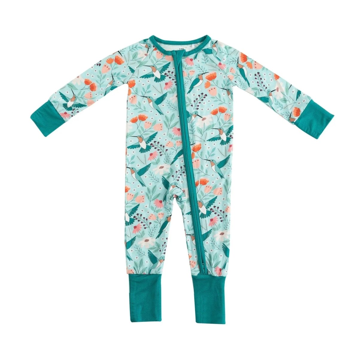 Dreamlet Dreamlet Hummingbird Bloom Convertible Zip Footies Baby - Everetts Place Boutique - 