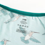 Dreamlet Dreamlet Hummingbird Convertible Zip Footies For Babies - Everetts Place Boutique - 