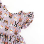 Dreamlet Dreamlet Midsummer Bunnies Twirl Dress Ruffle Cap Sleeve - Everetts Place Boutique - 