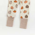 Dreamlet Dreamlet Pumpkins Beige Convertible Zip Footies Preorder - Everetts Place Boutique - 