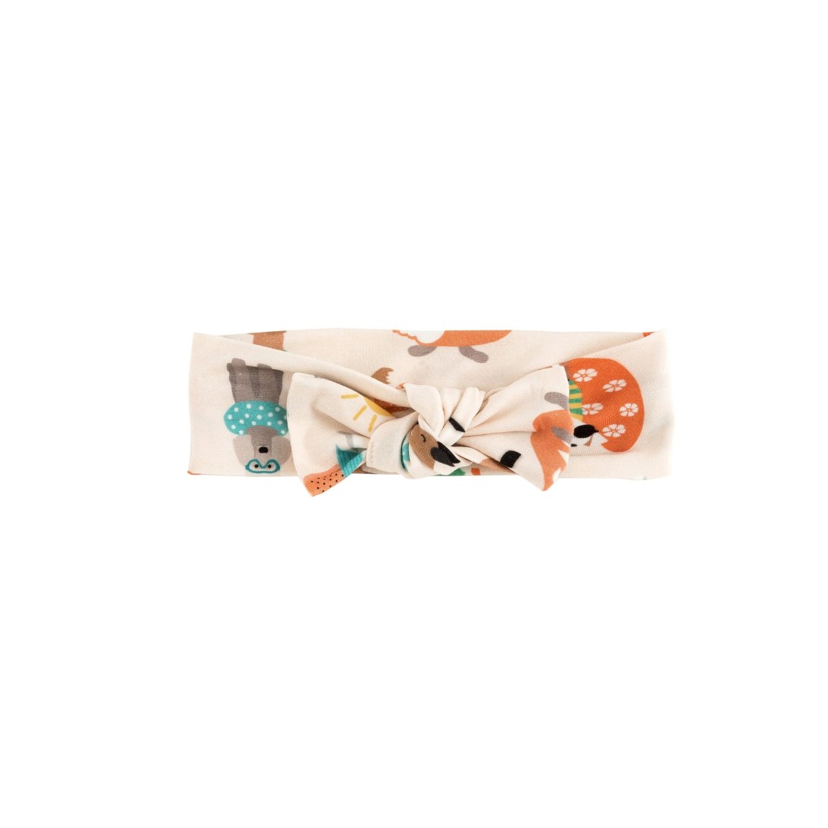 Dreamlet Dreamlet Pups in the Sun Bow Headband Bamboo Fabric - Everetts Place Boutique - 