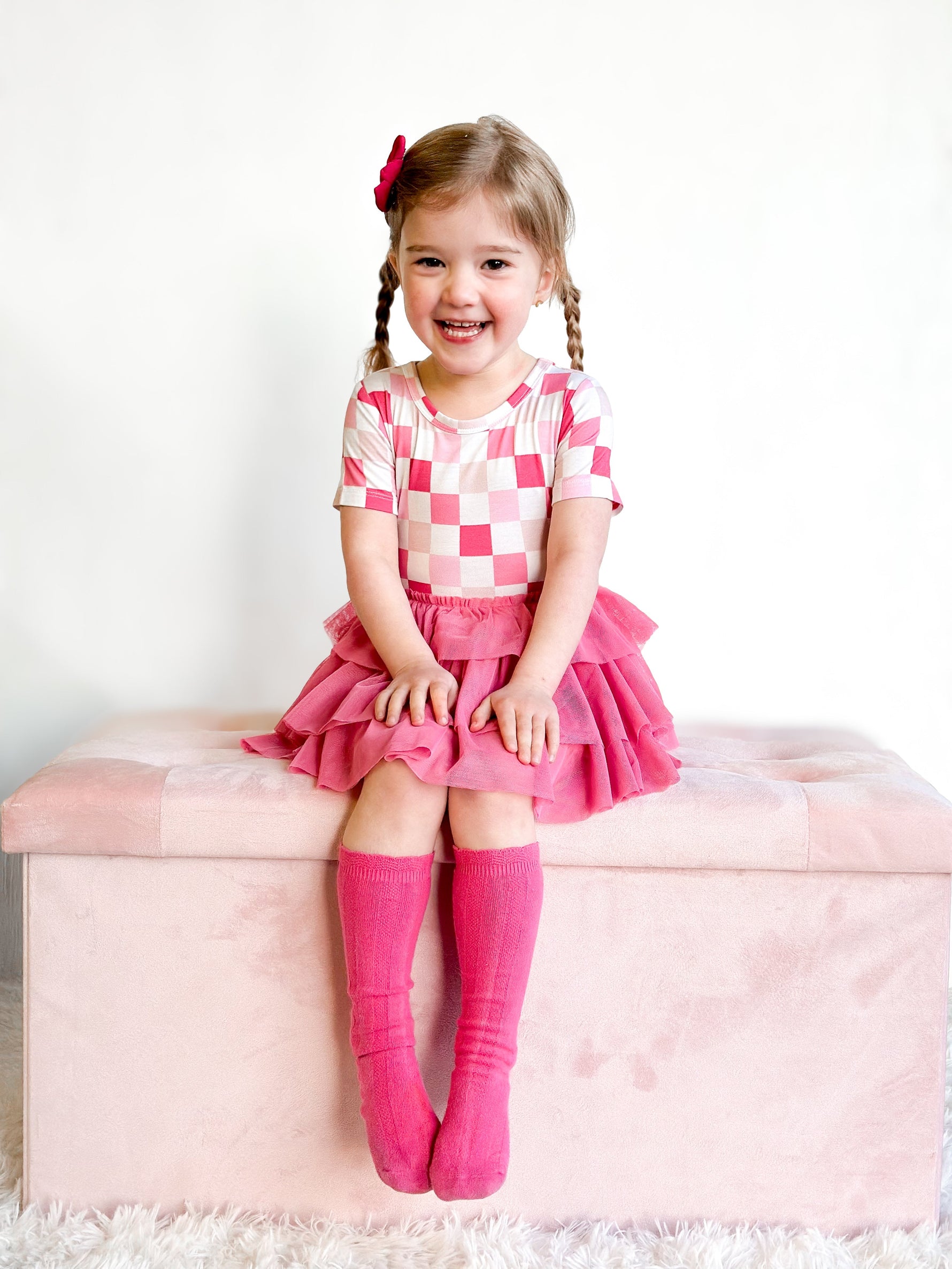 DREAM BIG LITTLE CO DREAMY PINK CHECKERS DREAM TUTU DRESSEveretts Place