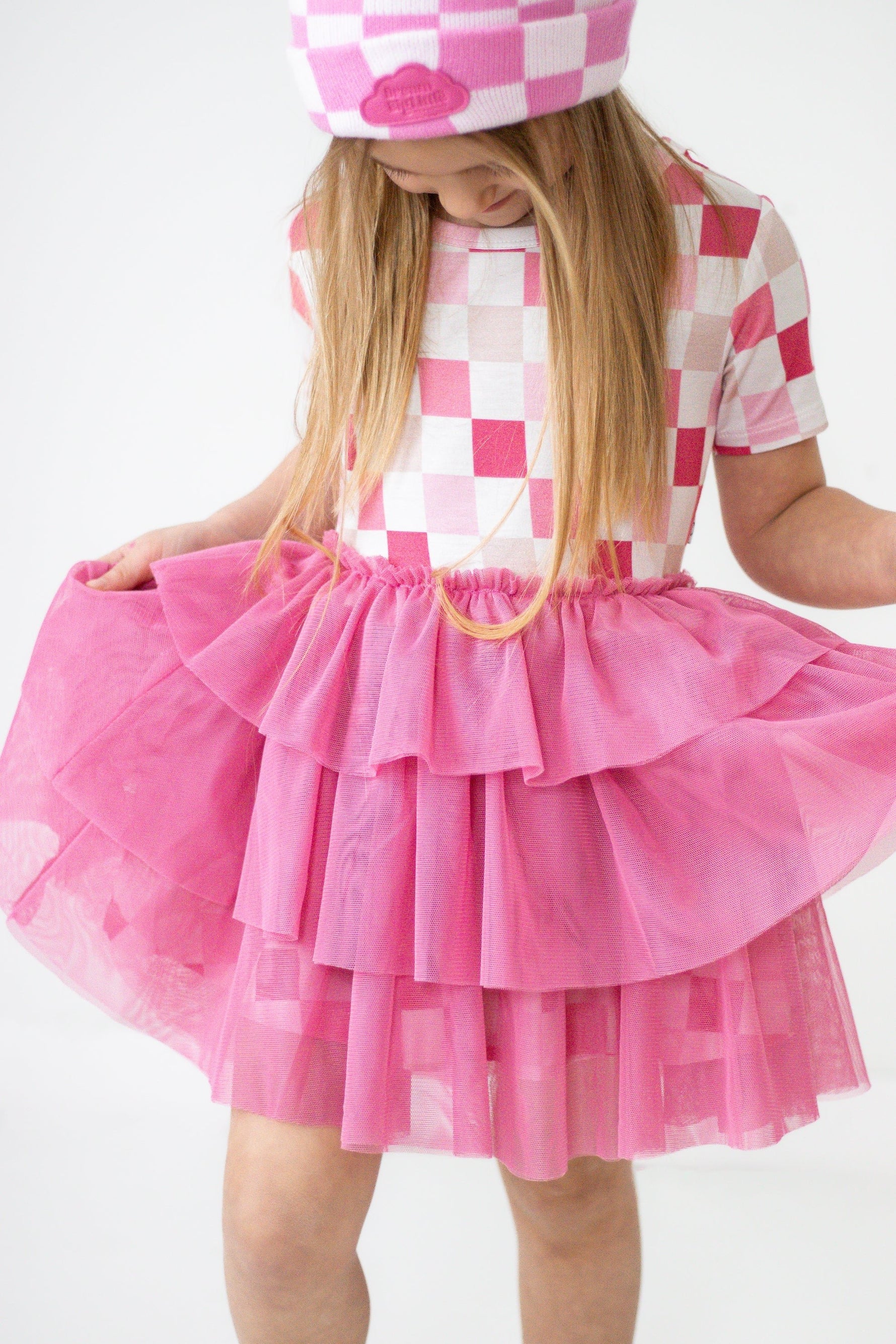 DREAM BIG LITTLE CO DREAMY PINK CHECKERS DREAM TUTU DRESSEveretts Place