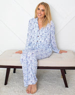 Bestaroo Dreidel Bows Bamboo Pajama Set for Women with Pockets and Button Top - 