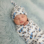 Oversized Bamboo Swaddle Blanket - Dreidel Dash by Bestaroo