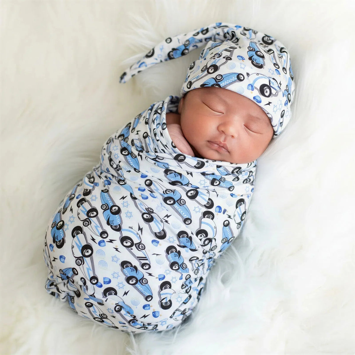 Oversized Bamboo Swaddle Blanket - Dreidel Dash