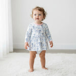 Bestaroo Dreidel Hanukkah Bows Bodysuit Dress For Baby In Bamboo Fabric With Snaps - 