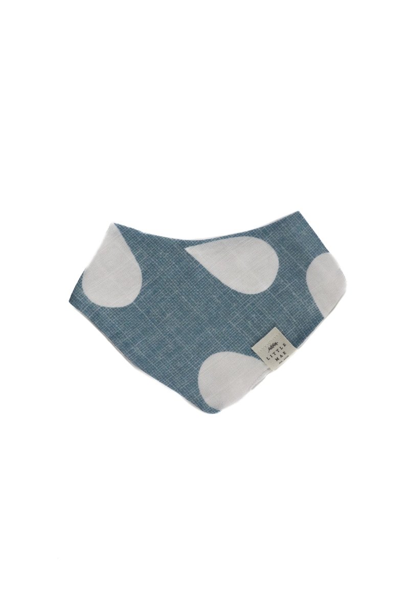 Little Mae & Co Droplet Bandana Bib Organic Cotton With Adjustable Snaps - Everetts Place Boutique - 