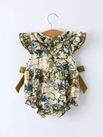 Rylee Faith Designs Duck Smocking Embroidery Baby Girls Camouflage Romper - 