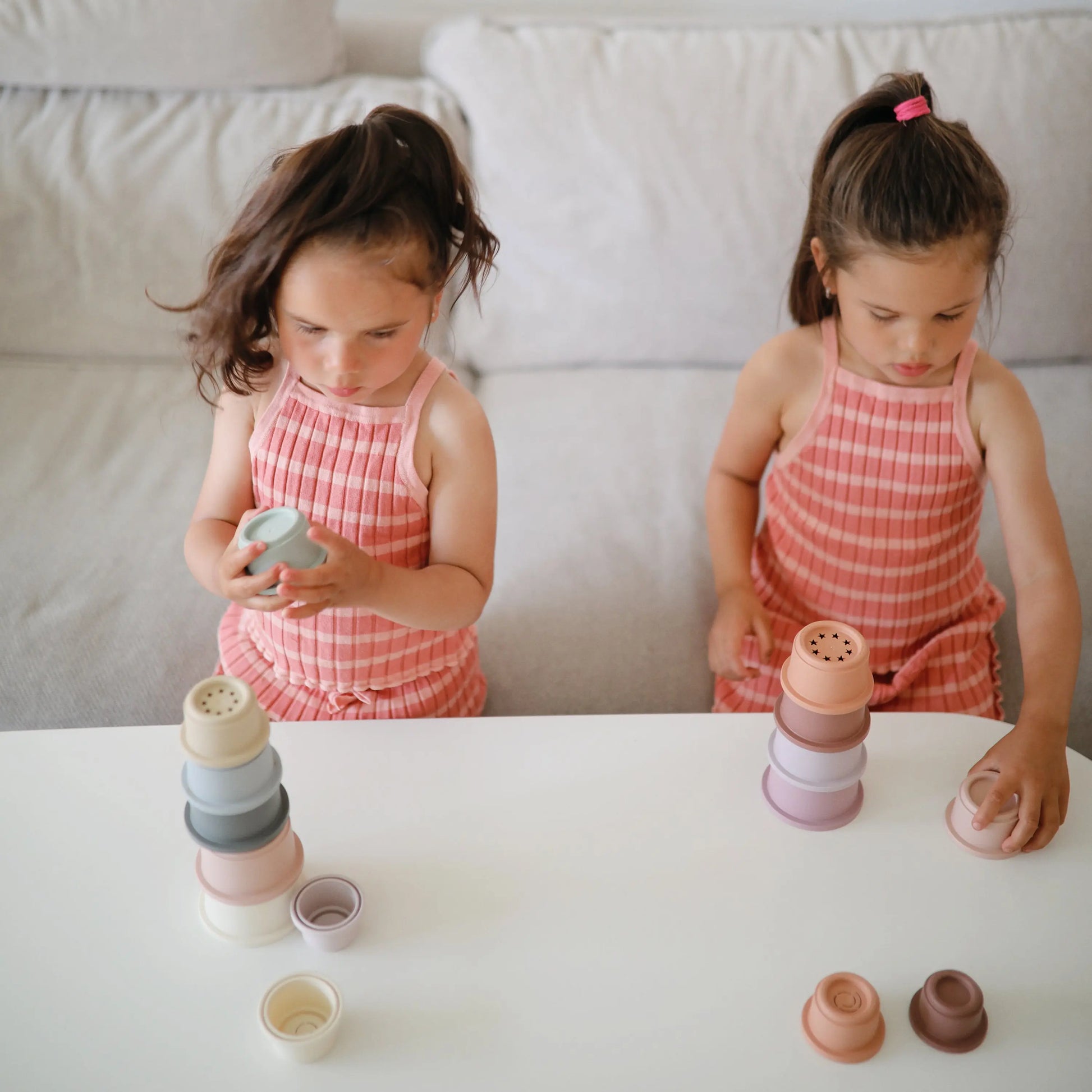 Stacking Cups Toy for Babies and Toddlers Developmental Learning Tool Mushie