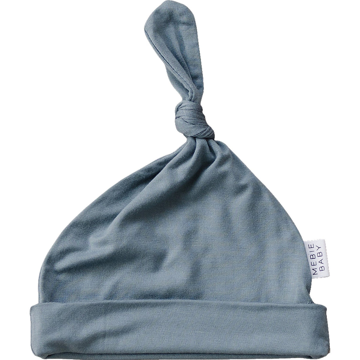 Mebie Baby Dusty Blue Bamboo Newborn Knot Hat - 
