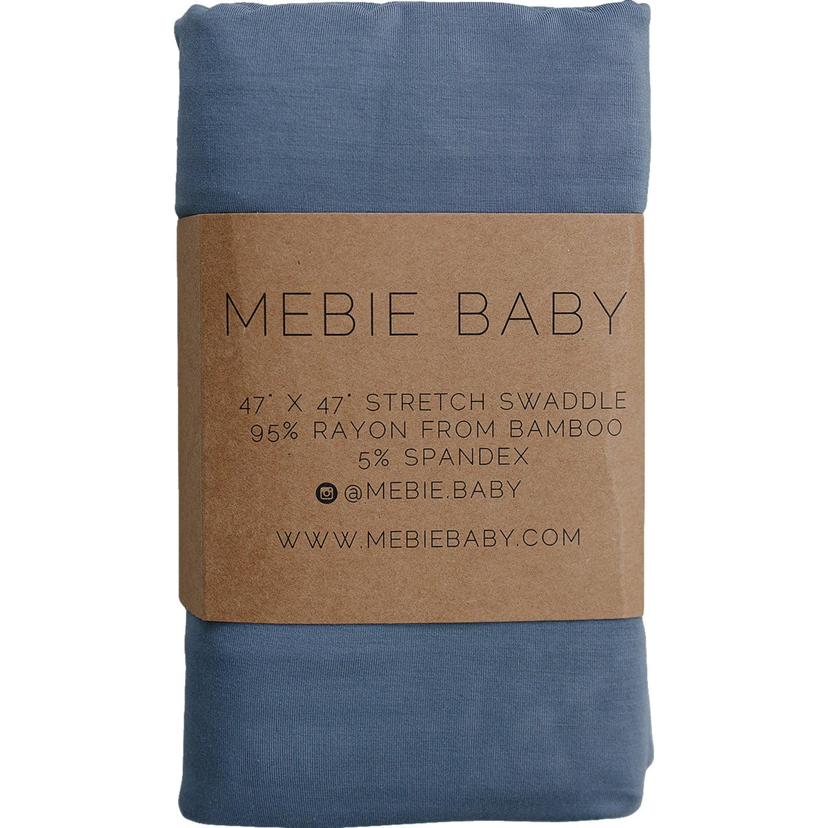 Dusty Blue Bamboo Stretch Swaddle - Textile, Linens, Denim, Blanket, Linen | Everetts Place