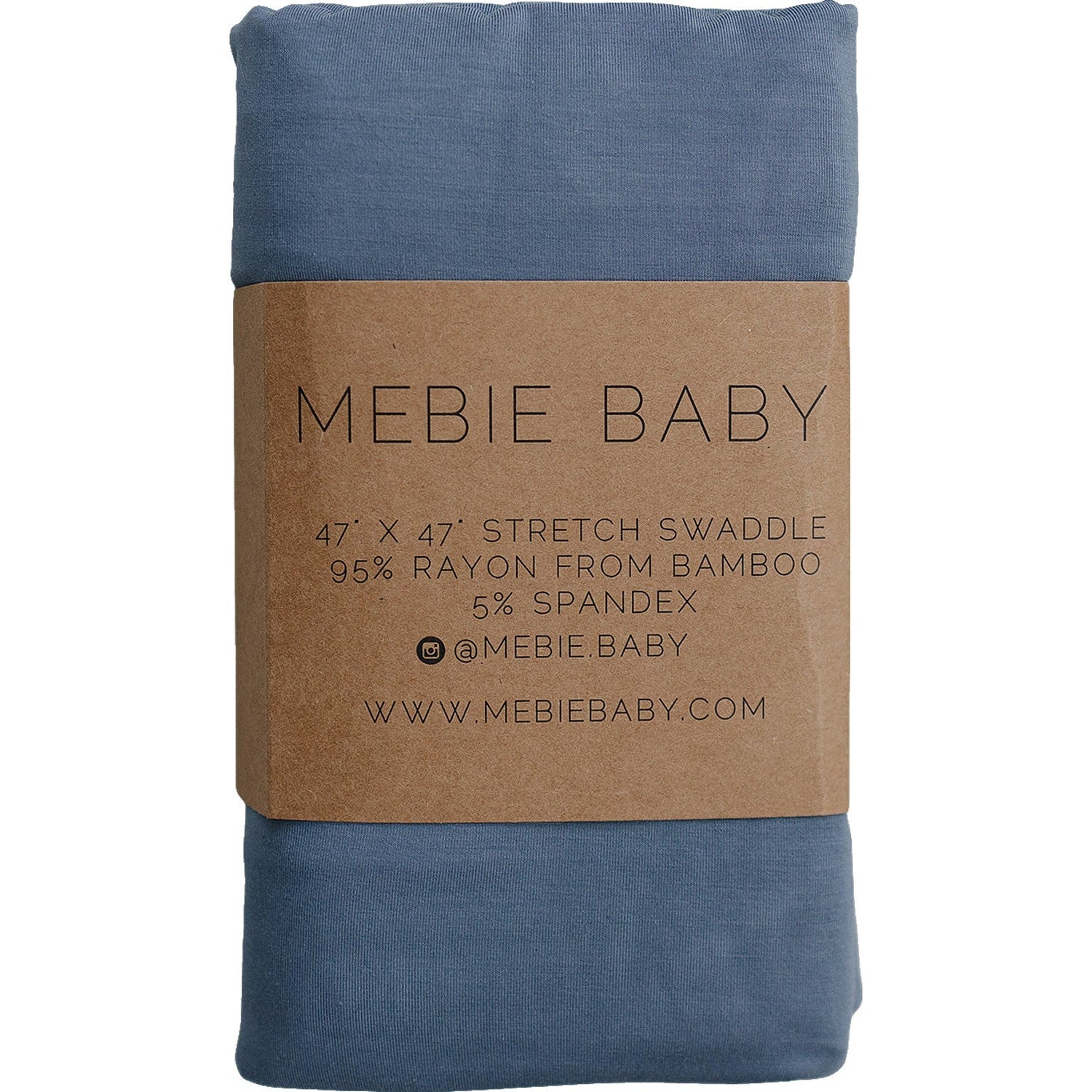 Dusty Blue Bamboo Stretch Swaddle - Textile, Linens, Denim, Blanket, Linen | Everetts Place
