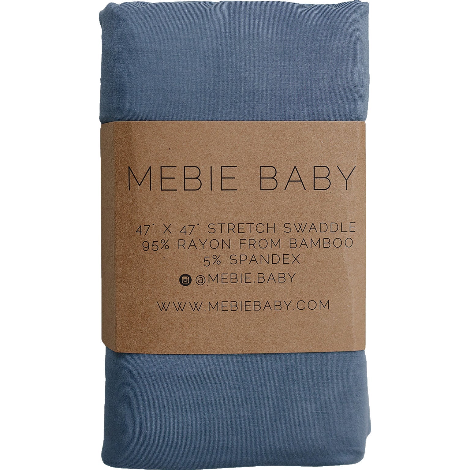 Dusty Blue Bamboo Stretch Swaddle - Textile, Linens, Denim, Blanket, Linen | Everetts Place