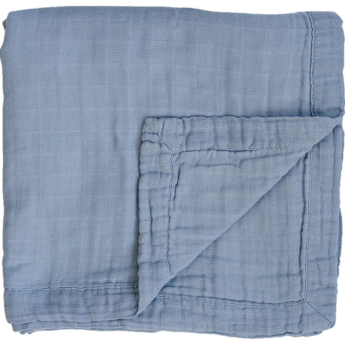 Mebie Baby Dusty Blue Muslin Quilt for Babies and Toddlers by Mebie Baby - 