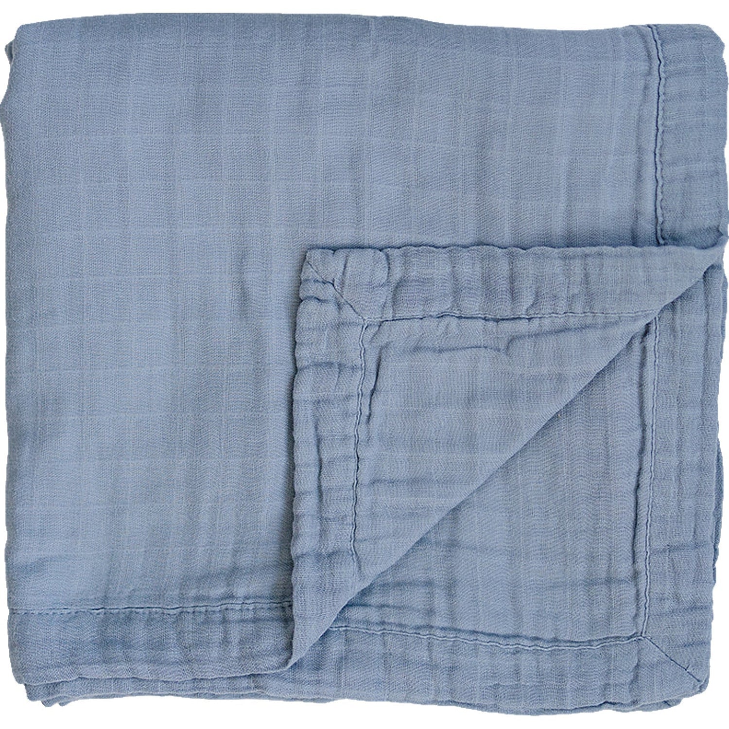 Mebie Baby Dusty Blue Muslin Quilt for Babies and Toddlers by Mebie Baby - 