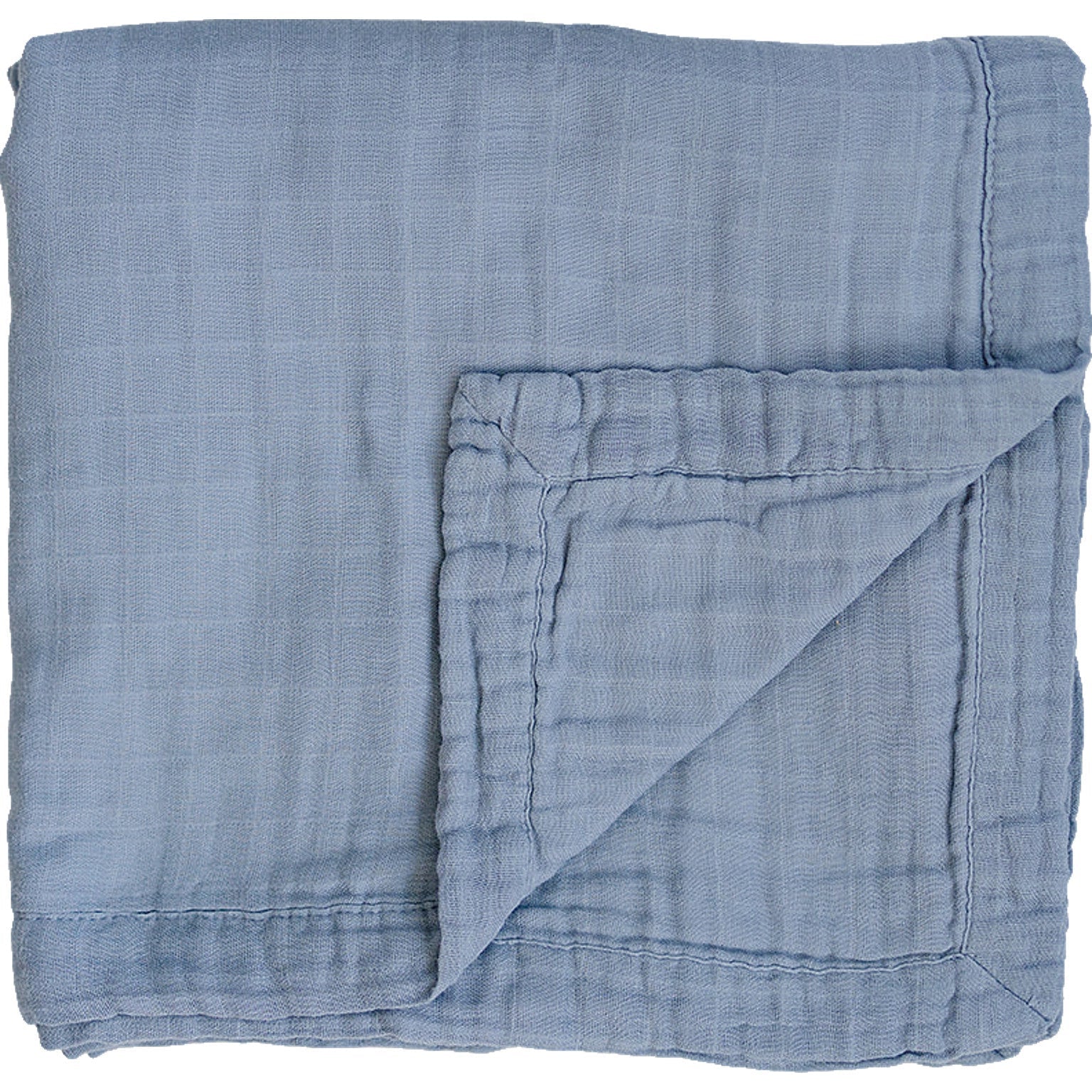 Mebie Baby Dusty Blue Muslin Quilt for Babies and Toddlers by Mebie Baby - 