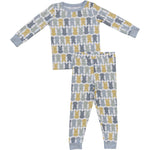 Mebie Baby Dusty Blue Peep Bamboo Cozy Sleep Set For Babies And Kids By Mebie Baby - 