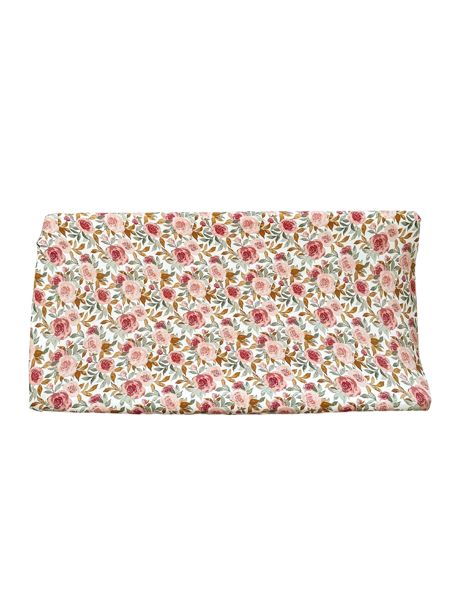 Harp Angel Boutique Dusty Pink Floral Bamboo Changing Pad Cover Everetts Place