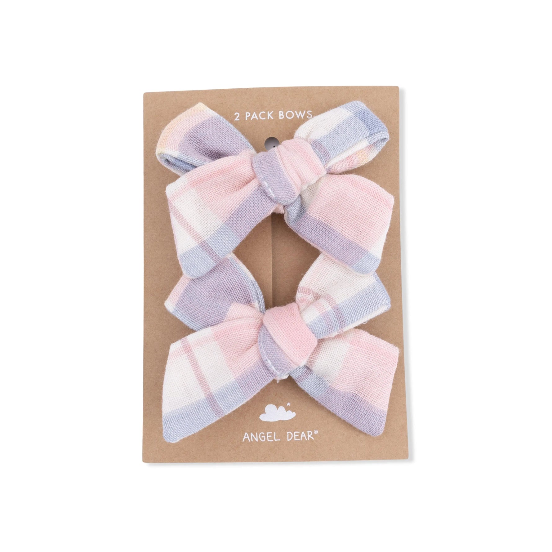 Angel Dear Dusty Plaid - 2 Pack Bow Clips - 