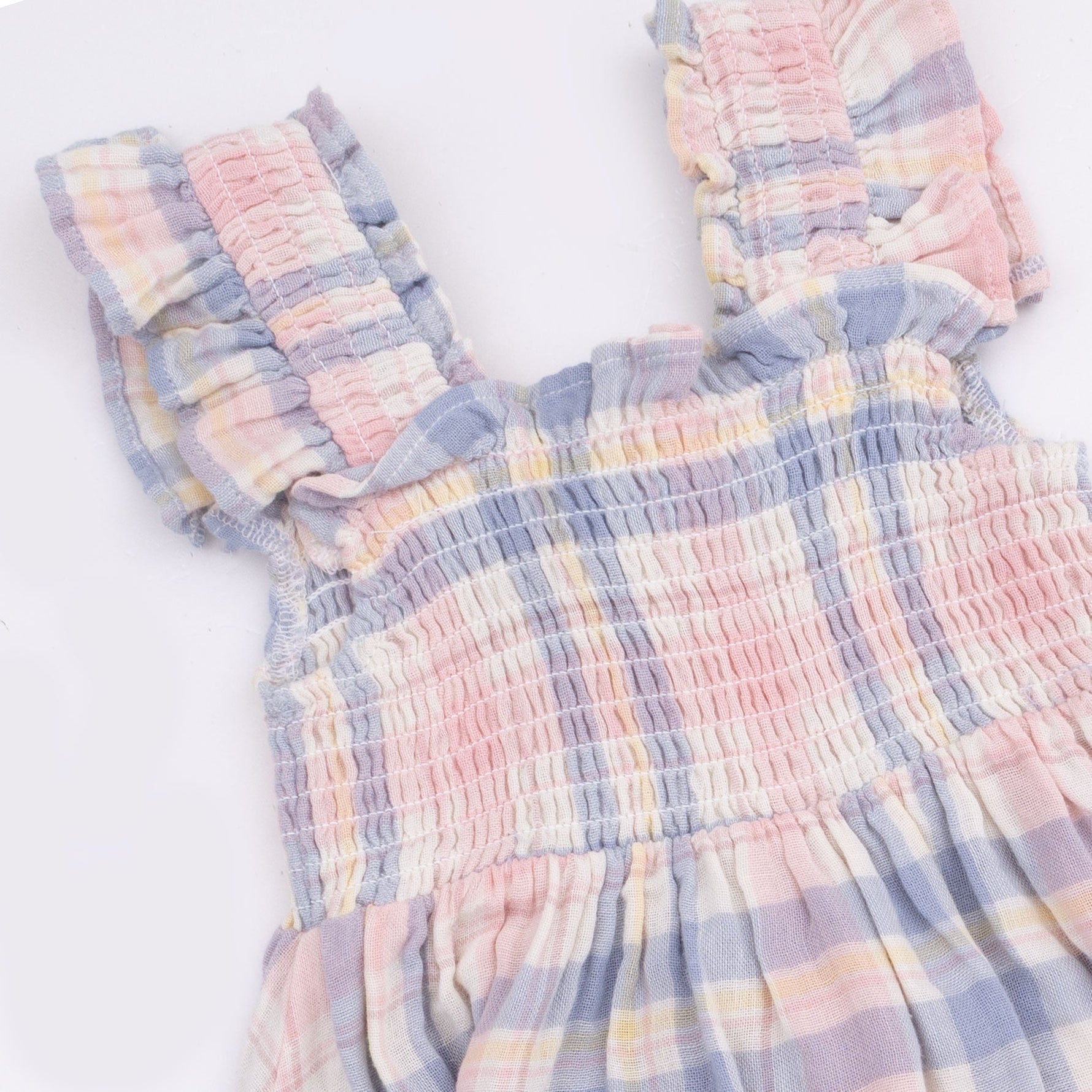 Angel Dear Dusty Plaid - Smocked Sundress with BloomerEveretts Place