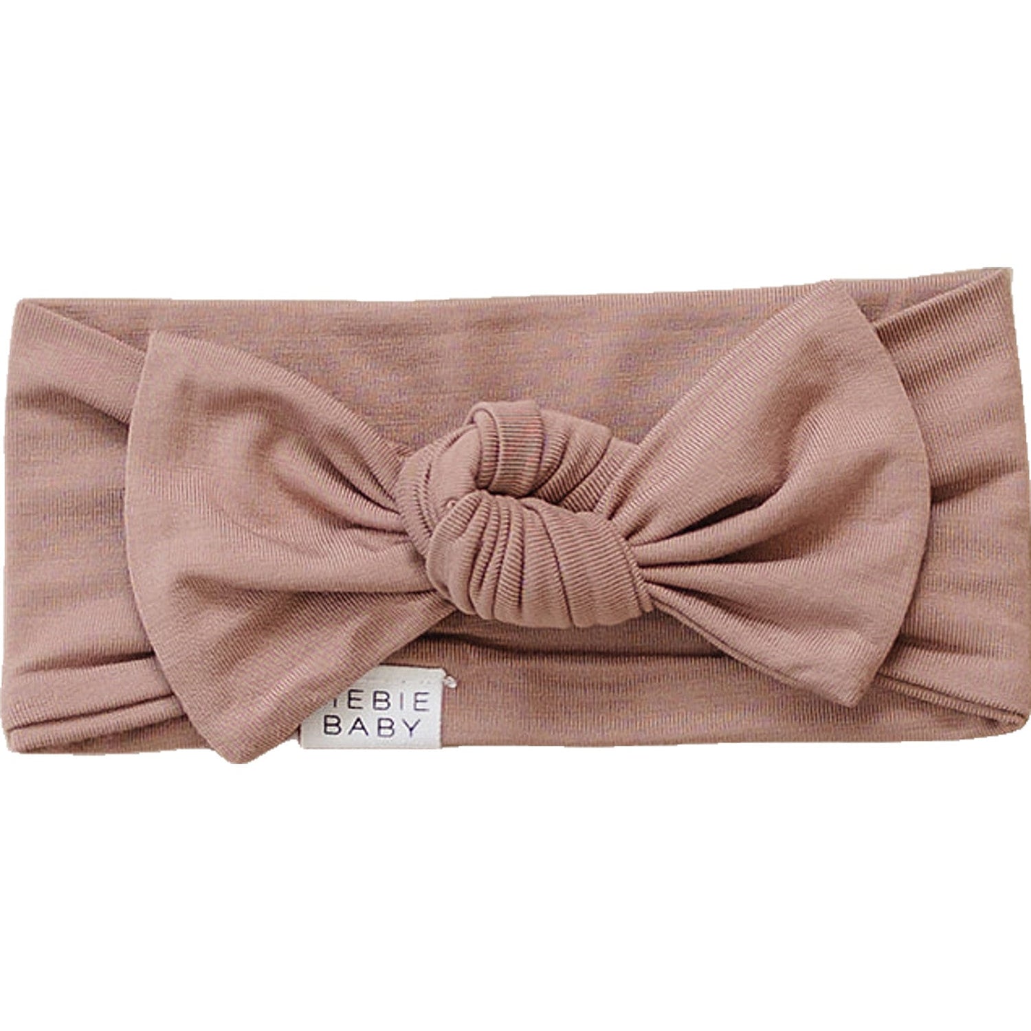 Mebie Baby Dusty Rose Bamboo Head Wrap One Size Fits Newborns And Up Soft Knot - 