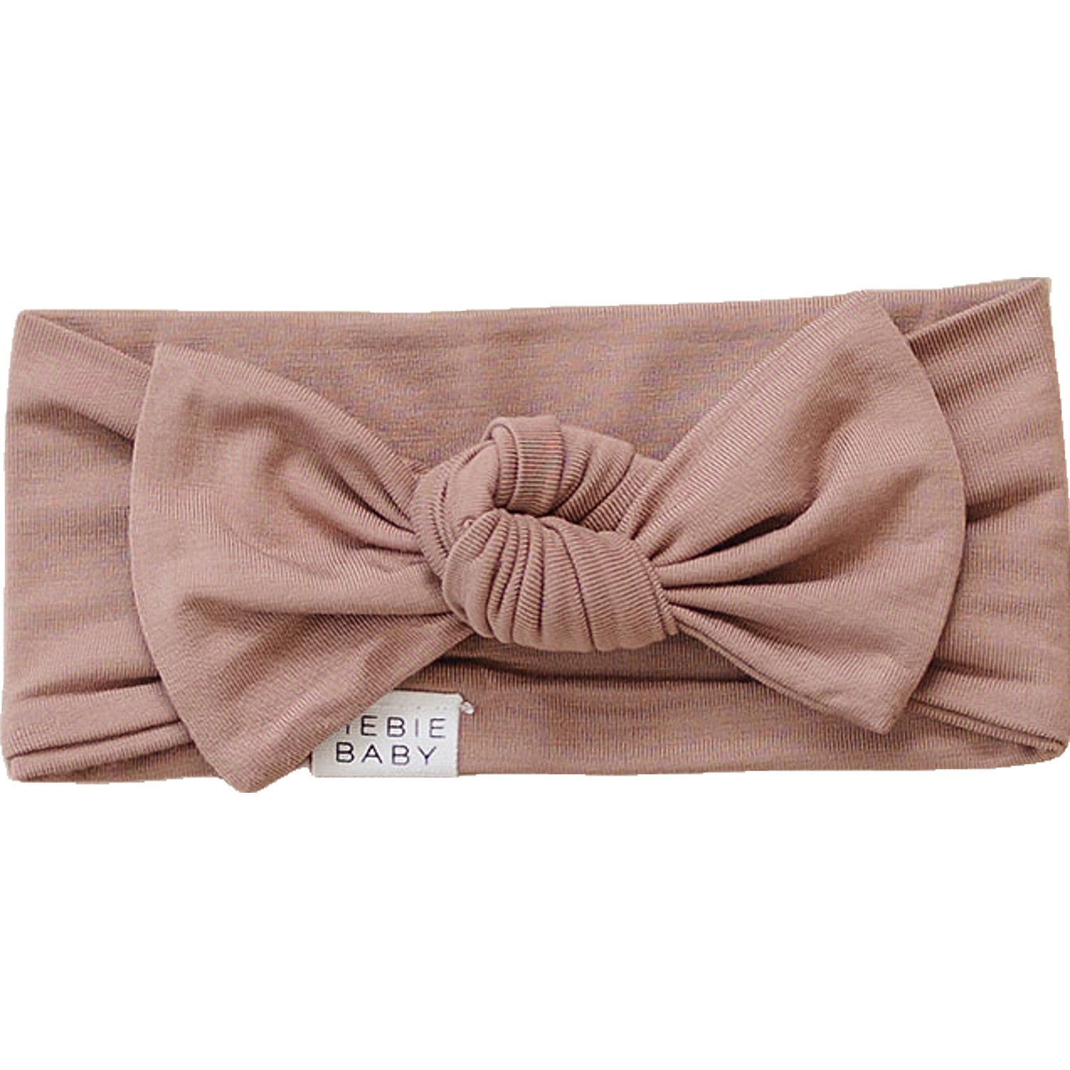 Mebie Baby Dusty Rose Bamboo Head Wrap One Size Fits Newborns And Up Soft Knot - 