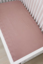 Mebie Baby Dusty Rose Bamboo Stretch Crib Sheet By Mebie Baby - 
