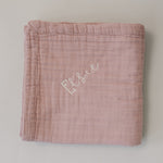Mebie Baby Dusty Rose Muslin Quilt - 
