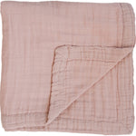 Mebie Baby Dusty Rose Muslin Quilt - 