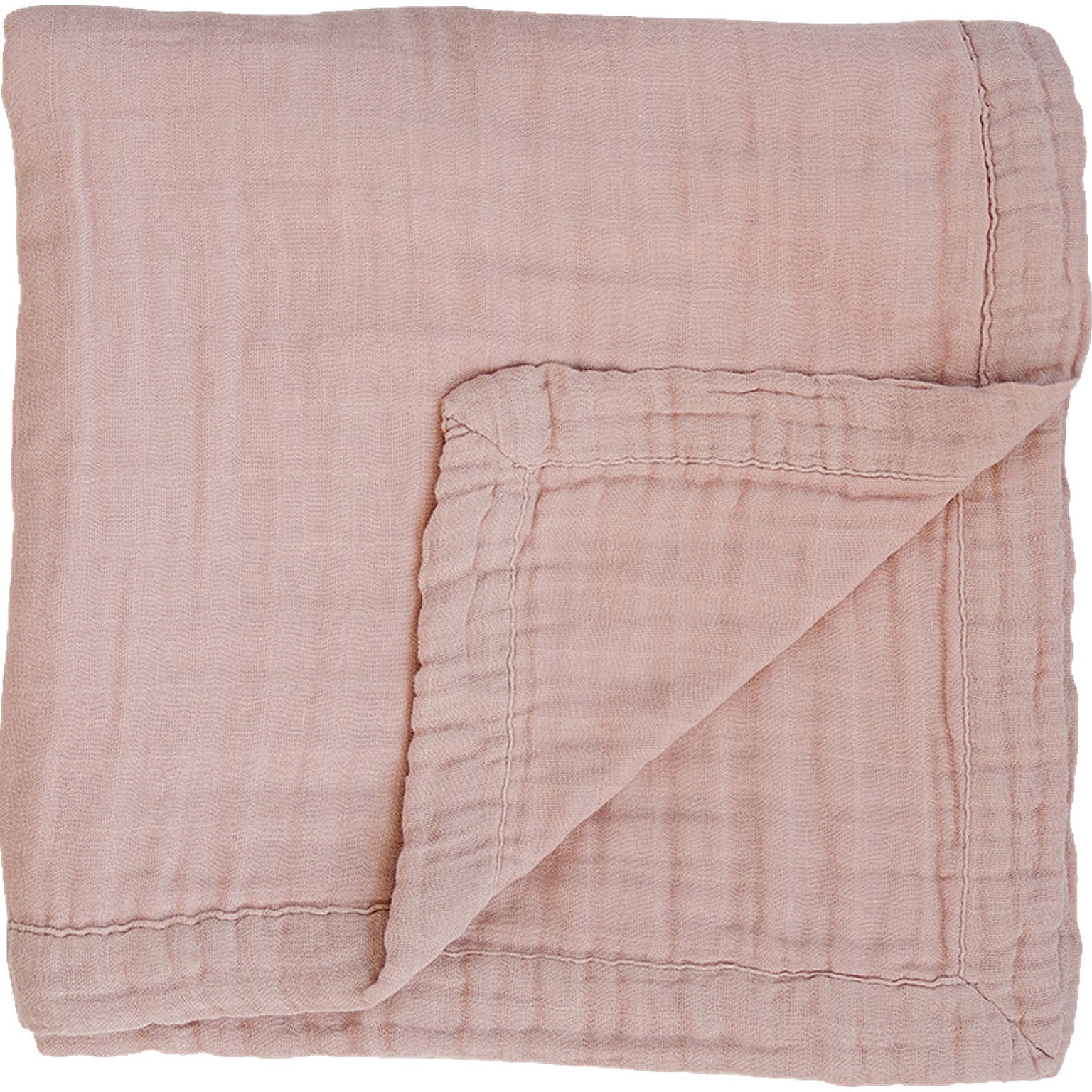Mebie Baby Dusty Rose Muslin Quilt - 