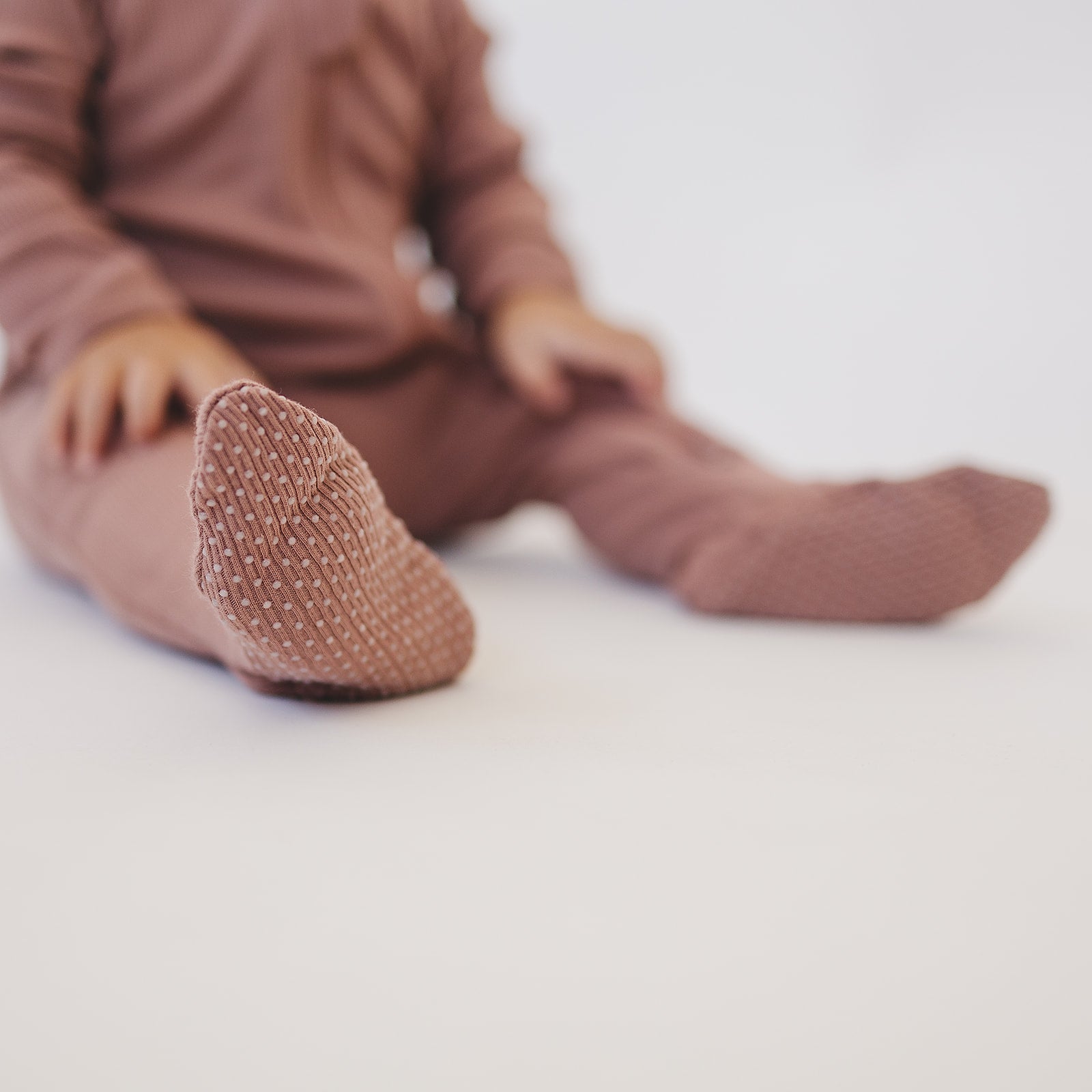 Mebie Baby Dusty Rose Organic Cotton Ribbed ZipperEveretts Place