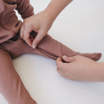 Mebie Baby Dusty Rose Organic Cotton Ribbed ZipperEveretts Place