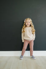 Mebie Baby Dusty Rose Organic Leggings - 