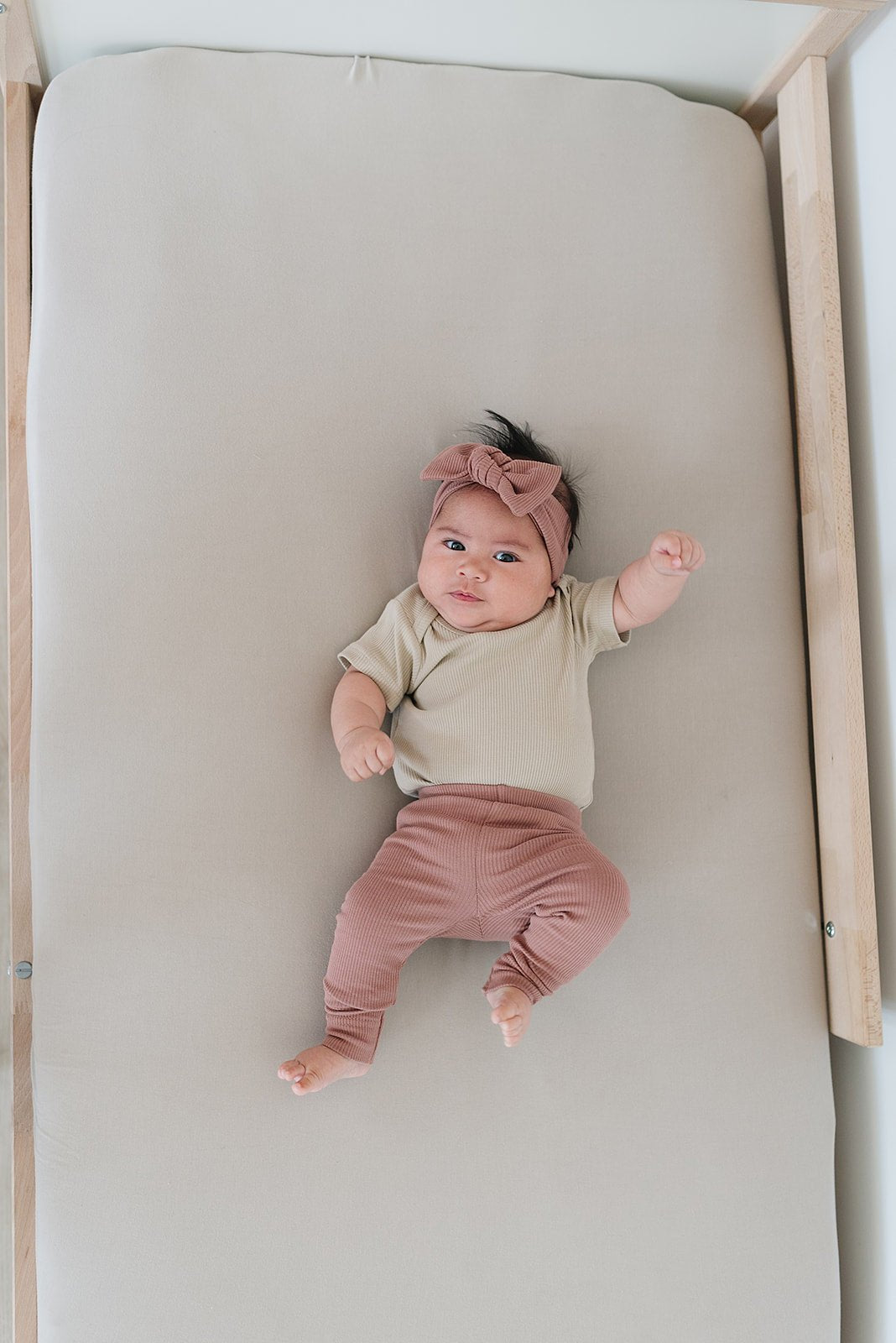 Mebie Baby Dusty Rose Organic Leggings - 