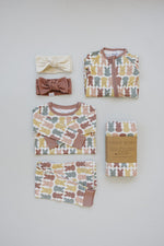 Mebie Baby Dusty Rose Peep Bamboo Cozy Set - 