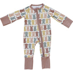 Mebie Baby Dusty Rose Peep Bamboo Zipper - 