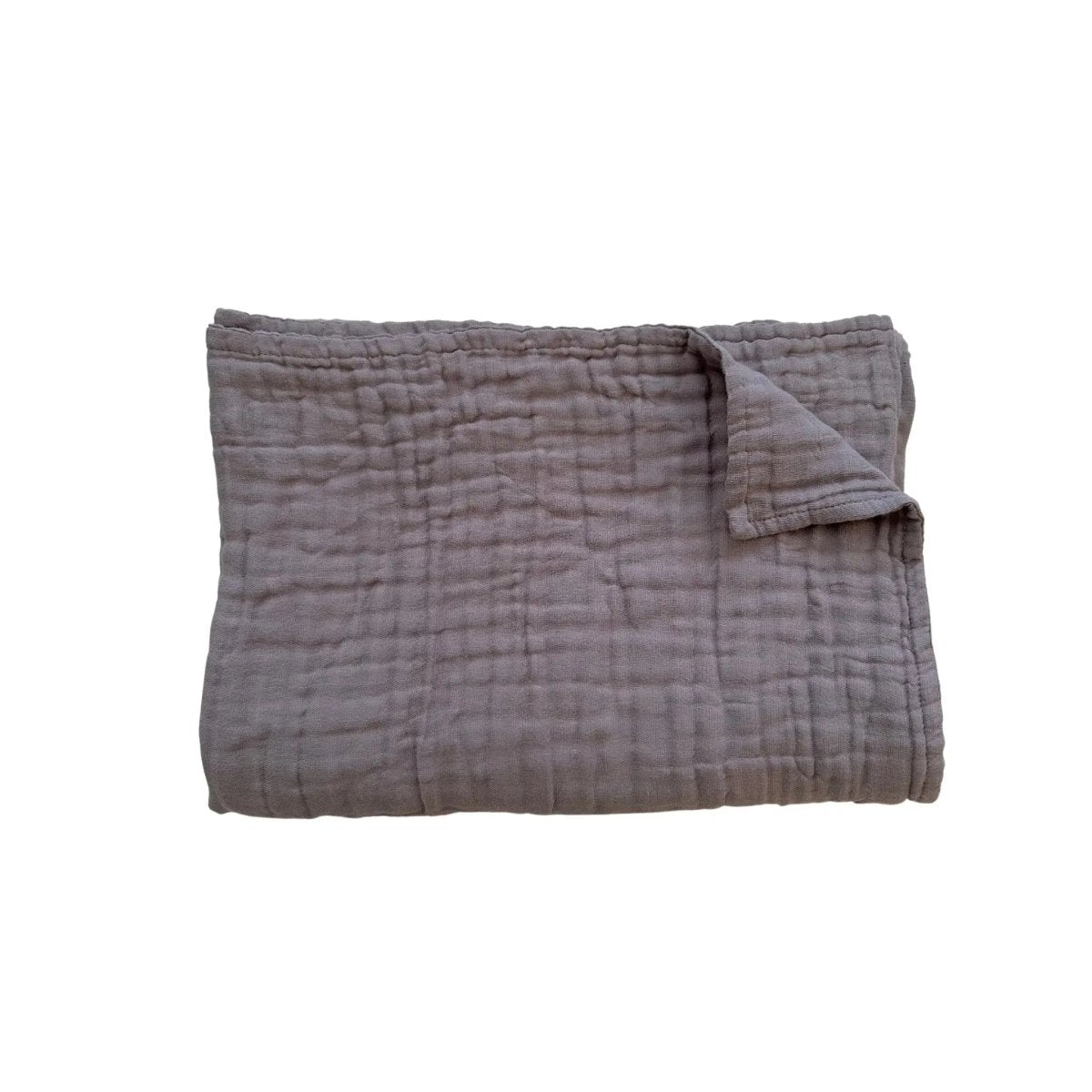 Harp Angel Boutique Dusty Violet Muslin Blanket with 6 Layers of Soft Cotton for Babies - 