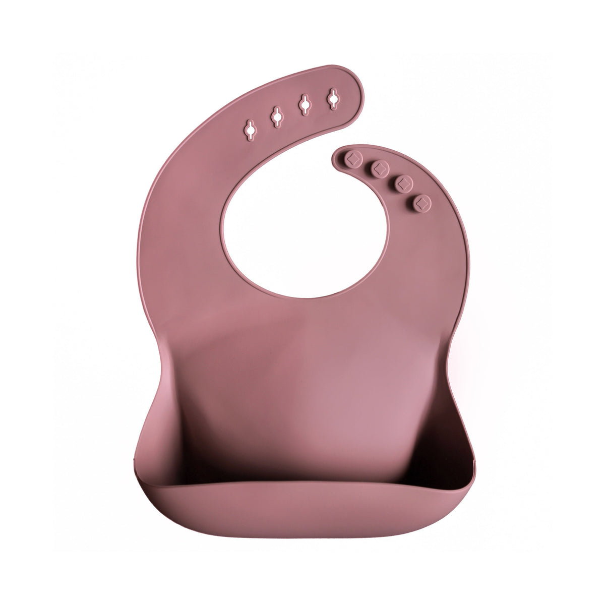 Silicone Baby Bib, Polka Dot Print by Mushie