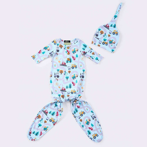 Clover Cottage - Around Town Baby Knotted Gown