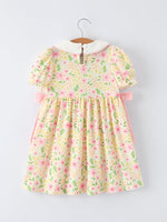Rylee Faith Designs Easter Bunny Embroidery Smocking Cute Baby Girls Dress - 