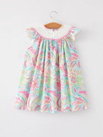 Rylee Faith Designs Easter Cross Smocking Embroidery Baby Girl Dress - Everetts Place Boutique - 