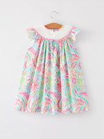 Rylee Faith Designs Easter Cross Smocking Embroidery Baby Girl Dress - 